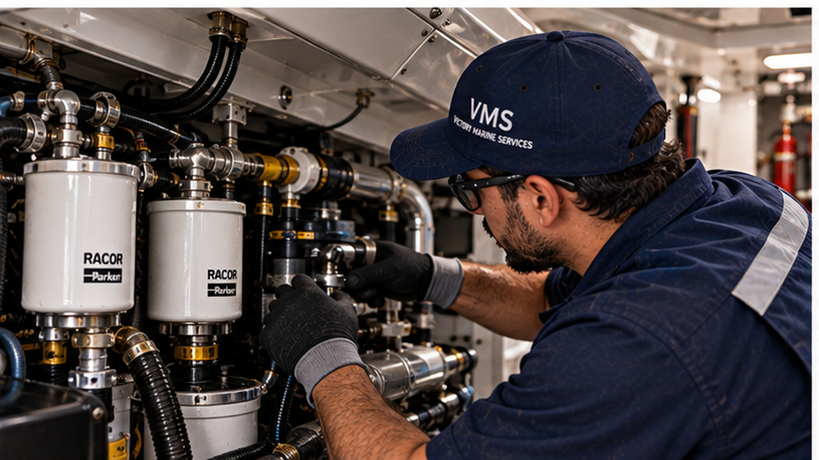 Engine And Generator Servicing — Victory Marine work 3