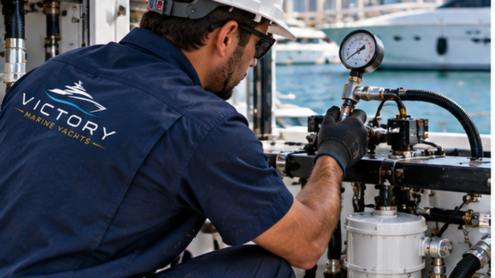 Hydraulic Repair — Victory Marine work 3