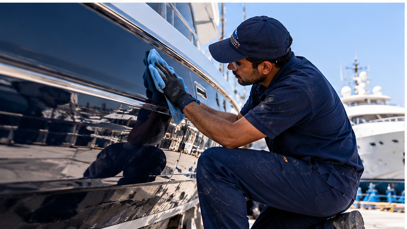 Painting And Polishing — Victory Marine work 3